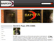 Tablet Screenshot of davidapope.com